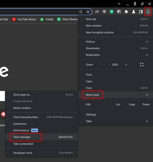 Chromebook (2022)లో టాస్క్ మేనేజర్ని తెరవండి